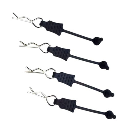 4X RC Shell Pin with Pull Tabs RC Body Clips Pins Body Clip R Type Pin for RC Hobby Car Vehicles Model Crawler Trucks
