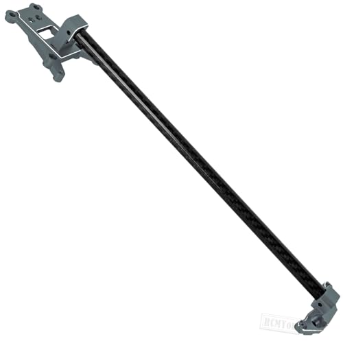 RC Aluminum Chassis Brace Upgrades Part for 1/10 Slash 4WD LCG,Slash 4x4 LCG VXL,Rustler 4wd,Rustler 4x4 VXL,Chassis Brace Heavy Duty Hops up,Titanium - color: Titanium - (Upgrades)