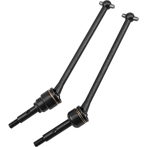 2Pairs Vgoohobby Steel Front Rear Drive Shaft CVD Driveshaft Compatible with 1/10 Traxxas Slash Rustler Stampede Hoss VXL 4X4 2WD RC Car