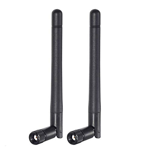 Bingfu Dual Band WiFi 2.4GHz 5GHz 5.8GHz 3dBi MIMO RP-SMA Male Bluetooth Antenna (2-Pack) for PC Computer WiFi Router Wireless Network Card USB Adapter Security IP Camera Video Surveillance Monitor - color: （RP-SMA Male）Antenna 2-Pack
