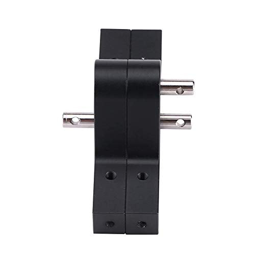 Metal Transfer Case for RC Crawlers, RC Gearbox Easy Install Anti-Rust Black for Axial SCX10, D90, D110 (1/10 Scale)
