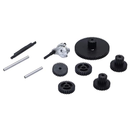 RC Repair Parts Compatible with FMS for FCX24 for FCX18 1/24 RC Crawler Car Upgrade Parts Metal Gearbox Transmission Gear Set Accessories