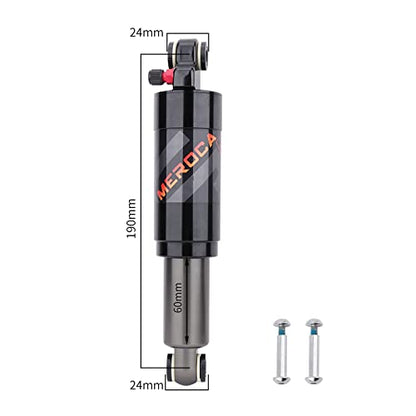 MEROCA Air Pressure Rear Shock Absorber Mountain Bike Folding Bike Scooter Rear Bile 190mm Shock Absorber