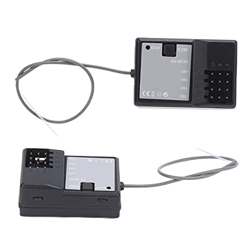 Waterproof RC Receiver 2.4G FHSS 67 - Channel, 3.3-6V High - Voltage Compatible Remote Control Car Boat Tank Receiver with 2ms Response Time