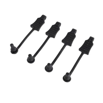 RC Cars Rubber Body Clips with Flexible Rubber Retainer Pull Tabs, Shell Fixed Buckle Lock with Shell Hole Opener Kit for Wltoys Hyper Go HAIBOXING HBX SCY 1/12 1/14 1/16 RC Car (4pcs) - color: 4pcs