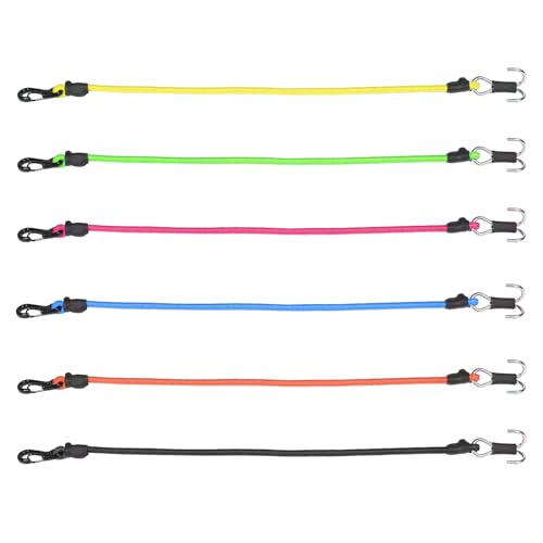 2pcs 280mm Elastic Strap Escape Rope Kinetic Winch Strap with Rescue Trailer Hook for 1/18 1/24 RC Crawler Car TRX4M High Trail SCX24 FCX24 (Blue) - color: Blue