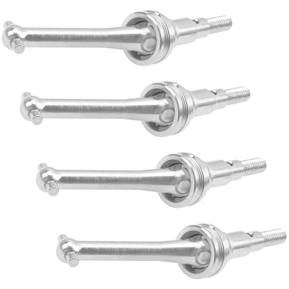 ShareGoo Steel CVD Drive Shaft Dogbone w/Hex Wheel Hubs Hex Adapter Compatible with MJX Hyper Go 14301 14302 1/14 RC Car (Silver) - color: Silver