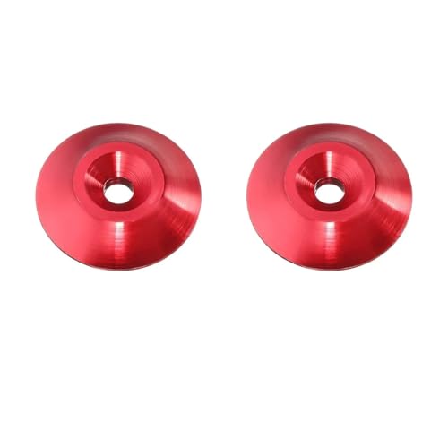 RC Car Repair Kit 1/8 2pcs Rear Tail Wing Gasket RC Car General Purpose Fixed Tail Protection Accessories(Red) - color: Red