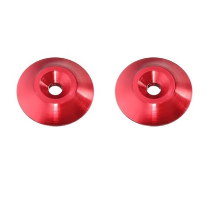 RC Car Repair Kit 1/8 2pcs Rear Tail Wing Gasket RC Car General Purpose Fixed Tail Protection Accessories(Red) - color: Red