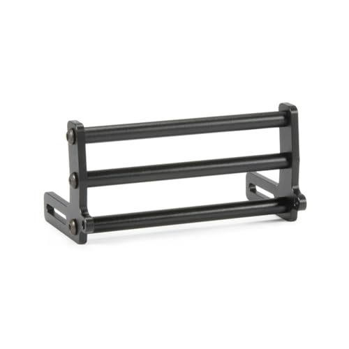LCG Bumper Aluminum Alloy RC Front Bumper Bull Bars for 1/10 RC Crawler Gspeed SCX10 TRX4 Upgrade (Black)