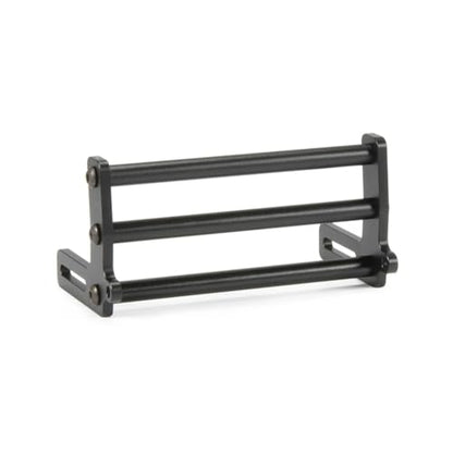 LCG Bumper Aluminum Alloy RC Front Bumper Bull Bars for 1/10 RC Crawler Gspeed SCX10 TRX4 Upgrade (Black)