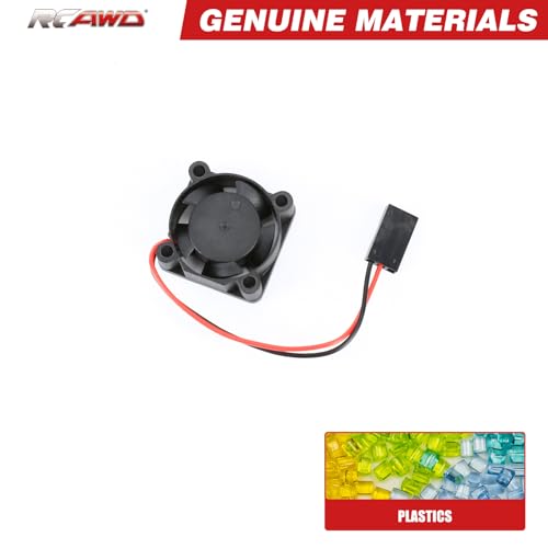 RCAWD 25 * 25 mm RC Motor Cooling Fan Heatsink eg for ARRMA Typhon Granite Mojave Grom & Hobby RC Model