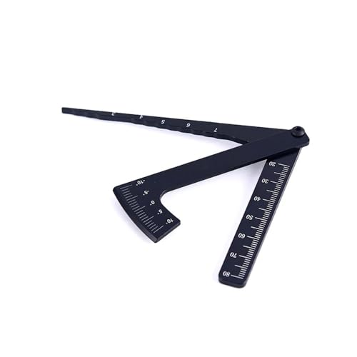 Adjustable Camber Gauge Ruler for RC Car 1/8 1/10 – Aluminum Wheel Alignment Tool with 15° Measurement, Compatible with(Style C Black) - color: Style C Black