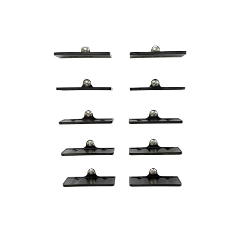 Triple Seven Wall Mount Car Display Holder - Easily Show Off Your Die-Cast Collection on Drywall - Quick and Simple Pushpin Installation - Holds & Displays Standard Cars - Pack of 10 - size: (Pack of 10) BLACK