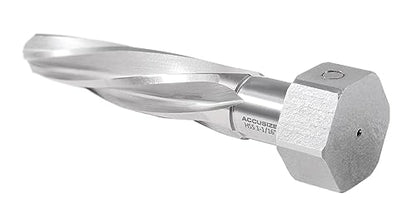 Accusize Industrial Tools Chucking Reamer, 1-1/16 in, 1523-8055 | Magnetic Hex Shank, HSS Spiral Flutes Aligning Reamers, Size: 1-1/16", Flt Len: 5", OAL: 7", Hex Shank Size: 1-5/8" - size: 1-1/16 inch