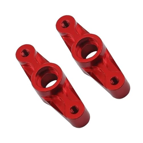 RC Crawlers Components For Tamiya For TT02 TT-02D 1/10 Aluminum Ball Bearing Crank Steering Assembly Link Set Replacement RC Car Accessories Drift Parts(Red)