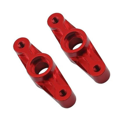 RC Crawlers Components For Tamiya For TT02 TT-02D 1/10 Aluminum Ball Bearing Crank Steering Assembly Link Set Replacement RC Car Accessories Drift Parts(Red) - color: Red