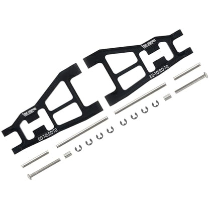 Aluminum Front Lower Suspension Arms Set for 1/10 Scale Tamiya DT-02 DT-03 Chassis RC Buggy Car Upgrades Parts