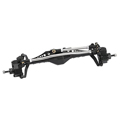 1/10 RC Car Aluminum Alloy Front Portal Axle Assemble for Capra 1.9 UTB AXI03004 RC Crawler Upgrades (Black) - color: Black