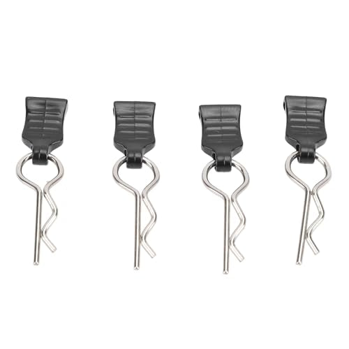 RC Car Body Pin with Pull Tabs Secure Connection Durable Plastic Metal Construction RC Body Clip for 124008 124010 124006 144016 144018 Hobbyists Racing Enthusiasts Off Road Use