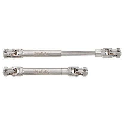 MEUS RACING 2pcs Universal Driveshaft for SCX10 SCX10 II Wraith TRX4 1/10 RC Crawler Upgrades Parts, 86-115mm - size: 86-115mm