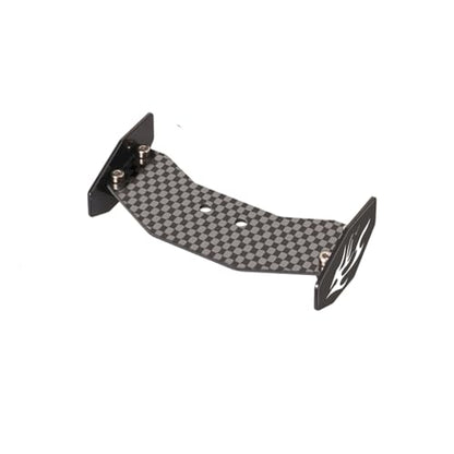 Aluminum Carbon Fiber Rear Wing Tail Spoiler for Losi 1/24 Micro-B 2WD Buggy RC Tail Wing Parts (Black Tail Wing) - color: Black Tail Wing