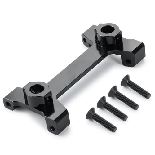 Aluminum Rear Body Shell Mount Stand for 1/10 Axial SCX10 III AXI03007 RC Crawler Car Upgrades Parts Accessories, Rear Shock Tower Braces Body Post Mounts (Black) (Rear Body Shell Stand) - color: Rear Body Shell Stand