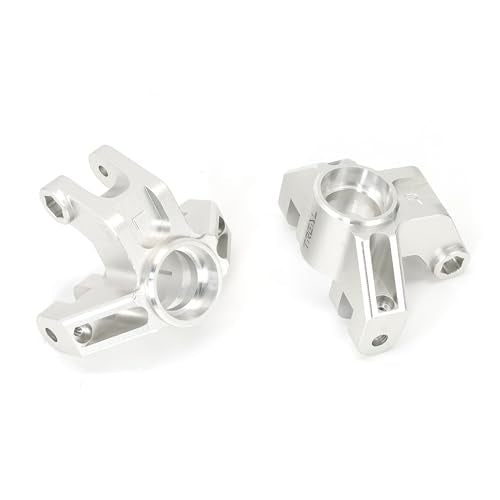 Treal Aluminum 7075 Front Steering Knuckels for Losi LMT (Silver) - color: Silver
