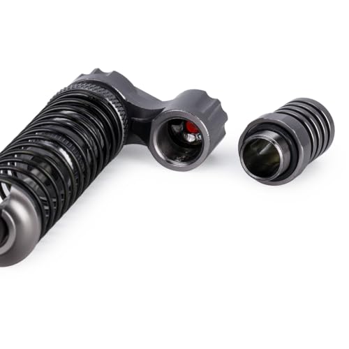 Aluminum Adjustable Piggyback Shock Absorber Oil Damper for Axial SCX10 Capra Wraith TRX4 TRX6 D90 Tamiya CC01 HSP HPI 1/10 RC Crawler Accessories Upgrade Parts