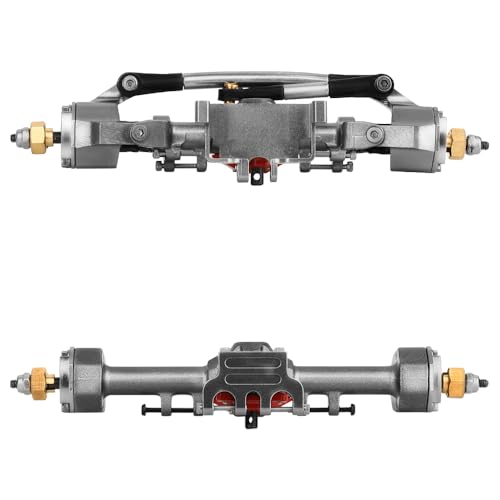 SCX24 Diamond Shape Portal Axle for 1/24 Axial SCX24 C10 90081 AXI00002 AX24 Ford Bronco AXI00005 RC Crawler Metal Upgrade (Gray) - color: Gray