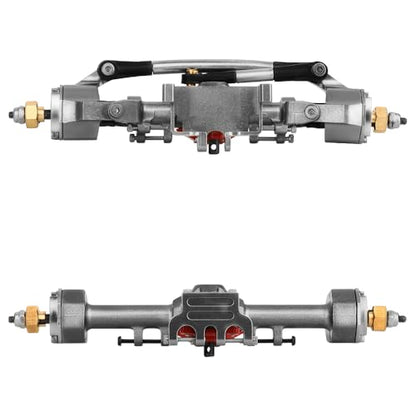 SCX24 Diamond Shape Portal Axle for 1/24 Axial SCX24 C10 90081 AXI00002 AX24 Ford Bronco AXI00005 RC Crawler Metal Upgrade (Gray) - color: Gray