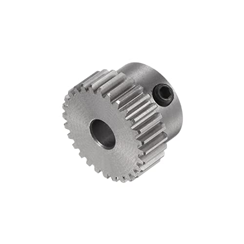 HARFINGTON Pinion Gear 3mm Bore 28T Mod 0.5 Stainless Steel Spur Diff Differential Motor Gear RC Car Replacement Parts - style: 28T
