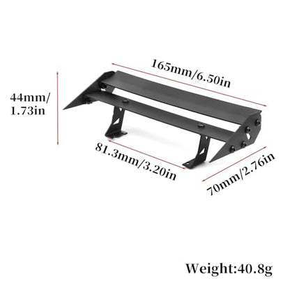 Compatible with Tamiya for TT01 for TT02 XV01 for HSP 94123 FW06 1/10 RC On-Road for Rally Drift Car Metal Tail Wing Rear Spoiler RC Assortment
