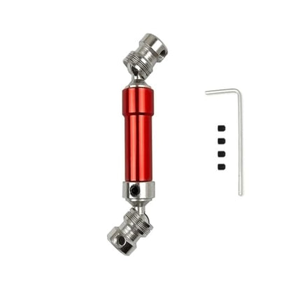 RC Car Transmission Shaft For WLtoys 12428 12423 1/12 Metal Rear Drive Shaft CVD 80mm Dog Bone Transmission Shaft RC Car Short Course For Desert Buggy RC Car Parts(Red) - color: Red