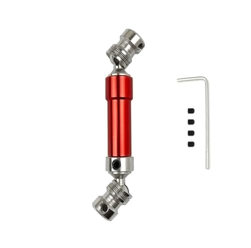 RC Car Drive Shafts for WLtoys 12428 12423 1/12 Metal Rear Drive Shaft CVD 80mm Dog Bone Transmission Shaft RC Car Short Course for Desert Buggy RC Car Parts(Red) - color: Red