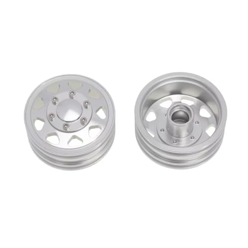 RC Replacement Parts for Tamiya 1/14 6PCS Wheel Tire Complete Set Metal Front and Rear Hub RC Trailer Tractor Truck Car Upgrade Parts