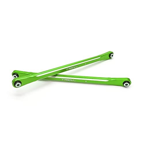 TREAL Aluminum 7075 Camber Links, Rear Suspension Links Compatible with 1/8 Sledge (Green) - color: Green