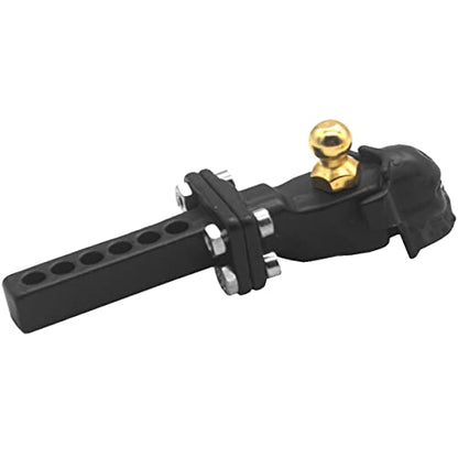 Share Goo Metal Tow Trailer Hook Drop Hitch Receiver Compatible with Traxxas TRX-4 90046 90047 SCX10 RC4WD D90 1/10 RC Crawler Car Rear Bumper Hook (Black)