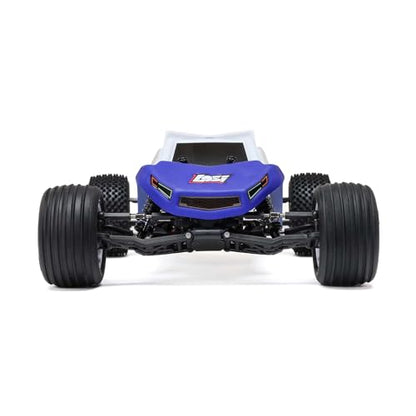 Losi 1/18 Mini-T 2.0 2S 2 Wheel Drive RTR Brushless Stadium Truck Battery & Charger Included Blue LOS-1056T2 - color: Blue