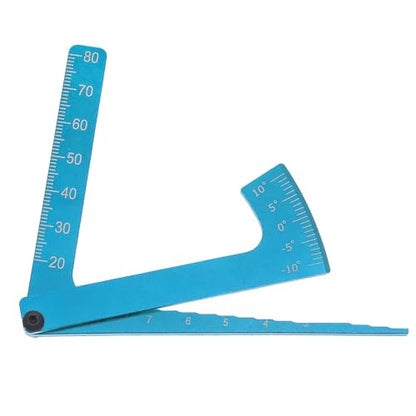 RC Car Repair Kit for RC Car 3-in-1 Aluminum Gauge Ruler Camber Ride Dip Angle Tool Chassis Suspension Set for Up Aluminium Alloy Wheel Measure Upgrade Parts(Blue) - color: Blue