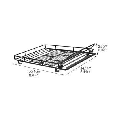 Gatuida Car Roof Luggage Bracket for Rc Crawler Simulation Climbing Car Storage Rack Practical Luggage Holder - size: 22.8X14.1cm