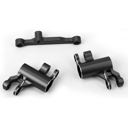 Aluminum Alloy Bellcrank Assembly with Drag Link Upgraded Parts for 1/16 Mini Maxx/Mini XRT,Replace#10743 (Black) - color: Black