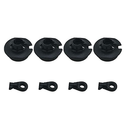 Plastic Heavy Duty Shock Rod End and Spring Cup Set (2 Pair) for Arrma 6S Kraton Outcast Typhon Big Rock Upgrade Parts