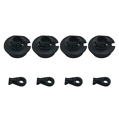 Plastic Heavy Duty Shock Rod End and Spring Cup Set (2 Pair) for Arrma 6S Kraton Outcast Typhon Big Rock Upgrade Parts