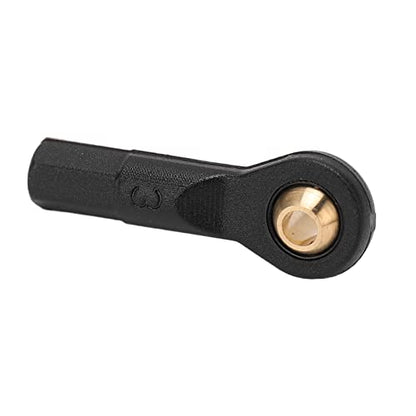 YOUTHINK 10PCS RC Tie Rod End Ball Joint Rod End Linkage with 2.5mm Aperture 23mm Height Black Plastic for 1/10 1/12 RC Car