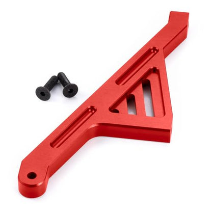 MOHERO Aluminum Alloy RC Rear Chassis Brace for 1/5 LOSI 5IVE-T 2.0 RC Truck Upgrade Part (Red) - color: Red - Rear