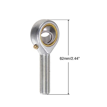 uxcell POSB6 3/8 Inch Male Rod End Bearing Set - 2pcs of 3/8-24 Left and Right Hand Thread Rod Ends with Jam Nut - size: 3/8