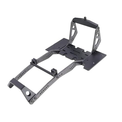 High Clearance Carbon LCG Chassis Kit Fiber Carbon Rails Body Mount Front Rear Chassis Brace Skid Plate Sliders Upgrade Parts (Body Mount - Rear)