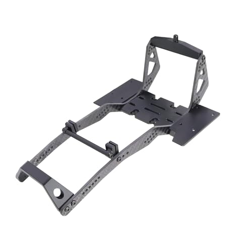 High Clearance Carbon LCG Chassis Kit Fiber Carbon Rails Body Mount Front Rear Chassis Brace Skid Plate Sliders Upgrade Parts (Chassis Kit)