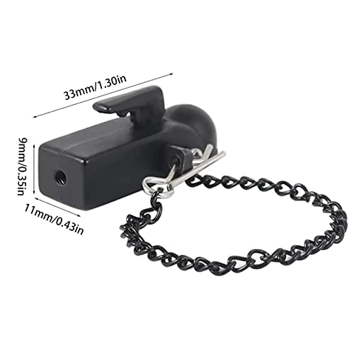 Climbing car Trailer Attachment kit Metal Hitch Trailer Hook Ball Buckle Simulation Link Component Compatible with 1/10 Scale RC Crawler Car, Black